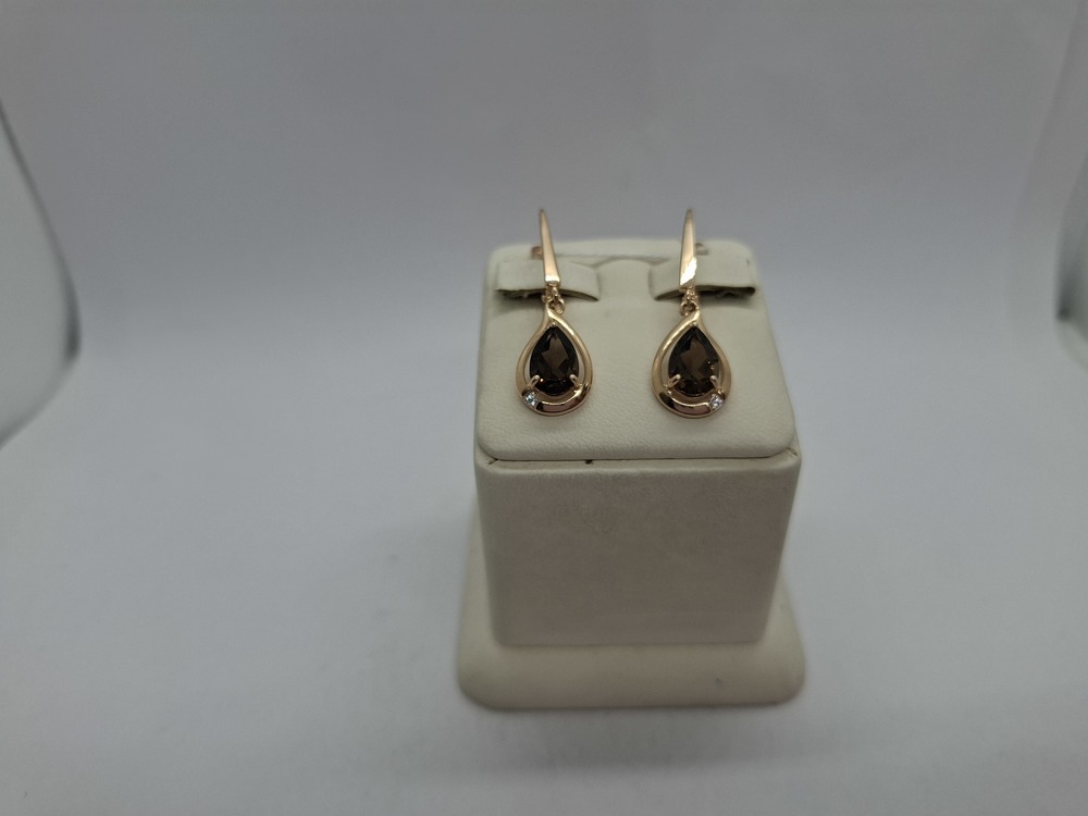 СКМИ585 СЕРЬГИ С КАМНЯМИ (Au 585)