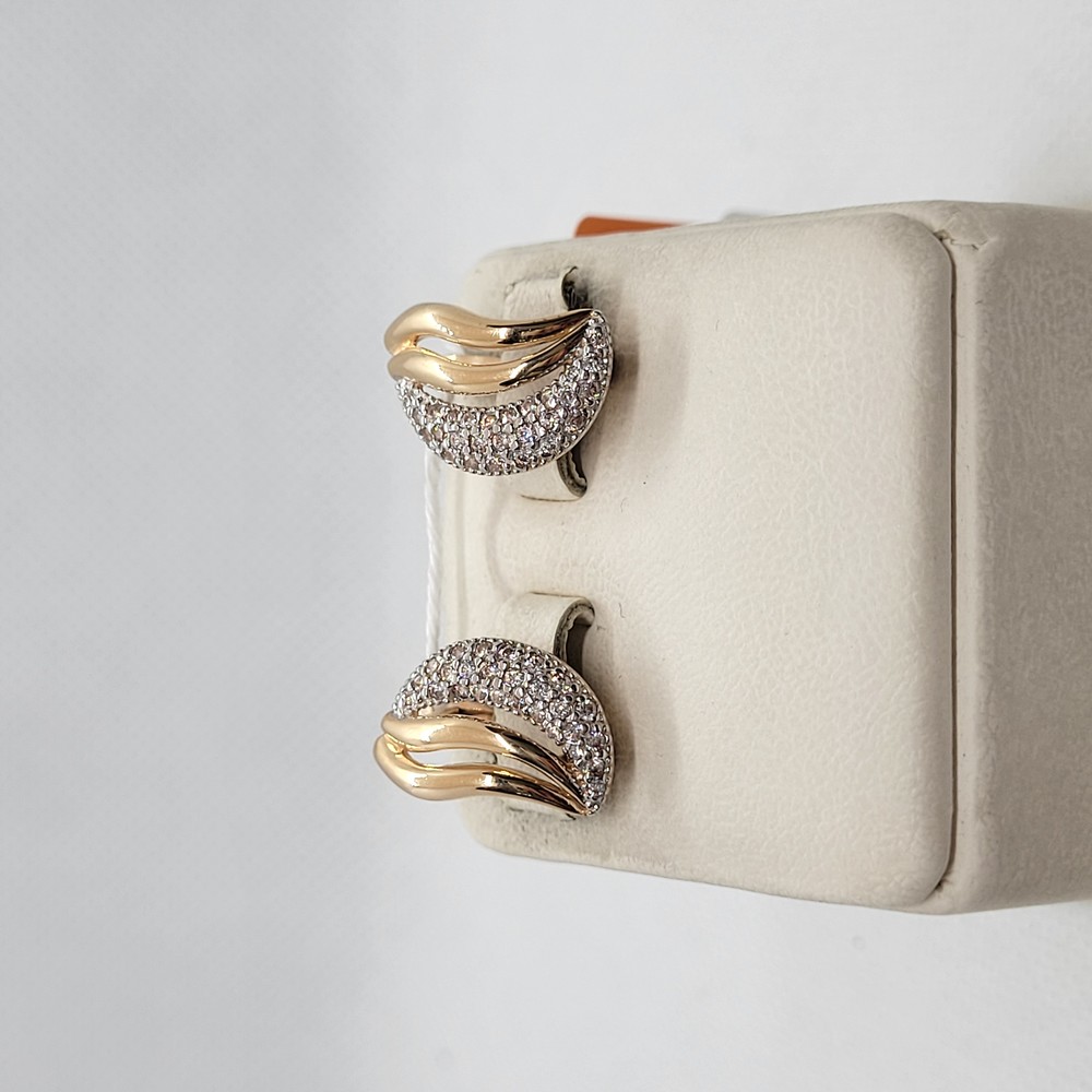 СКМИ585 СЕРЬГИ С КАМНЯМИ (Au 585)