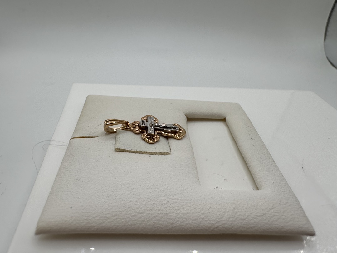 810-00135-10-00-00-00 ПОДВЕСКА КРЕСТ без камня (Au 585)