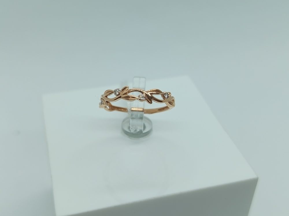 КОЛЬЦО С КАМНЯМИ (Au 585)