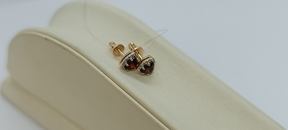 СЕРЬГИ ПУСЕТЫ с камнями (Au 585)