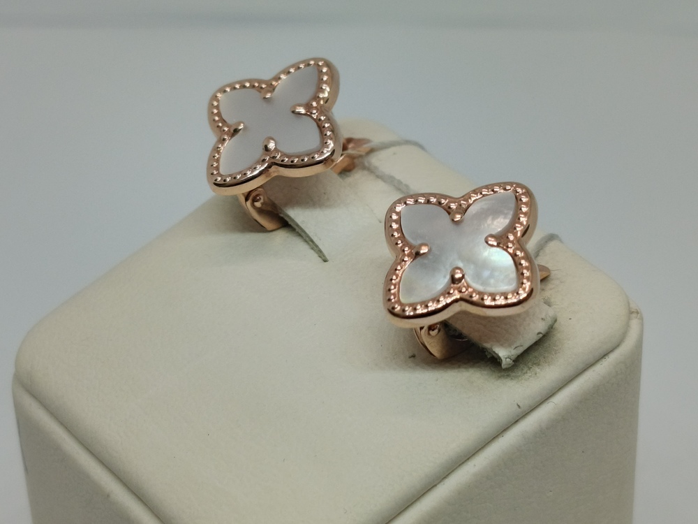 СЕРЬГИ ПЕРЛАМУТР (Au 585)