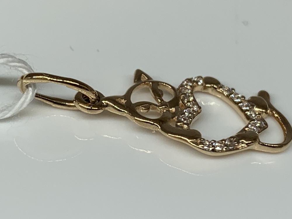 ПОДКМИ585 ПОДВЕСКА С КАМНЯМИ (Au 585)