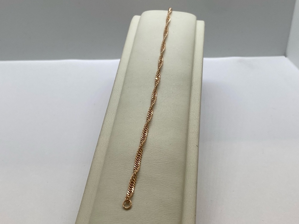 БРАСЛЕТ ПУСТОТЕЛЫЙ Сингапур (Au 585)