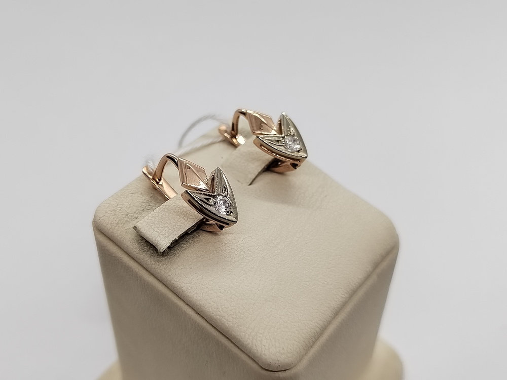 СЕРЬГИ С КАМНЕМ (Au 585)