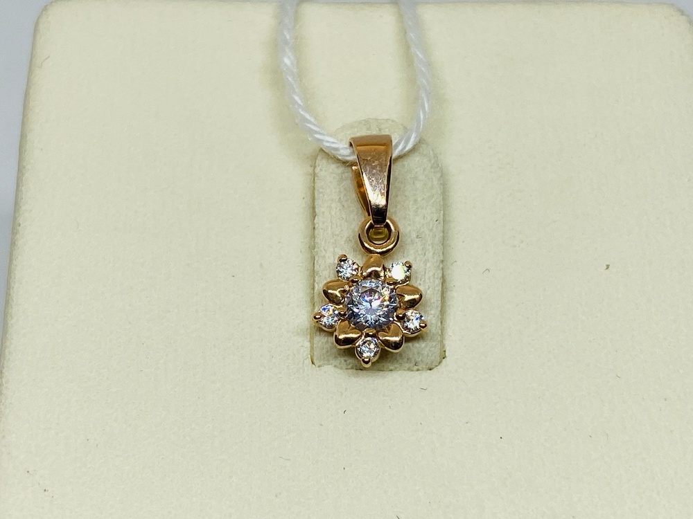 ПОДКМИ585 ПОДВЕСКА С КАМНЯМИ (Au 585)