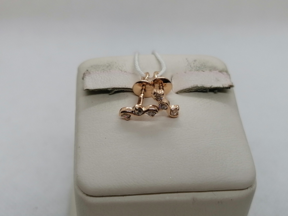 СПУС585 СЕРЬГИ ПУСЕТЫ (Au 585)