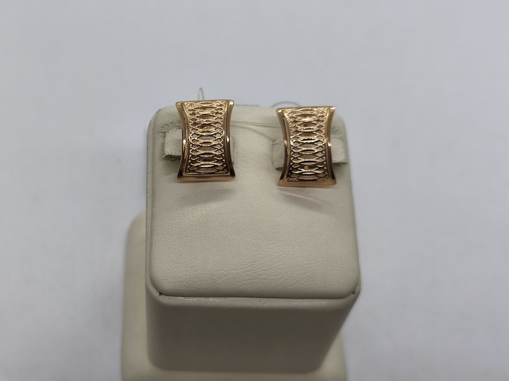 СЕРЬГИ БЕЗ КАМНЯ (Au 585)