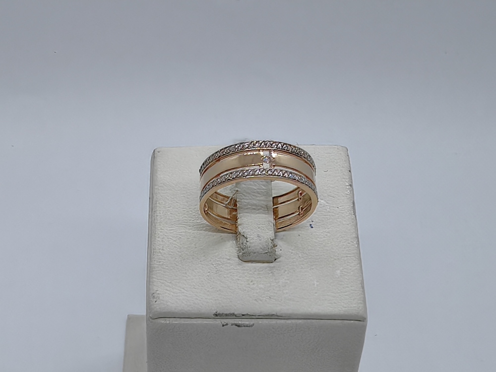 КОЛКМИ585 КОЛЬЦО С КАМНЯМИ (Au 585)