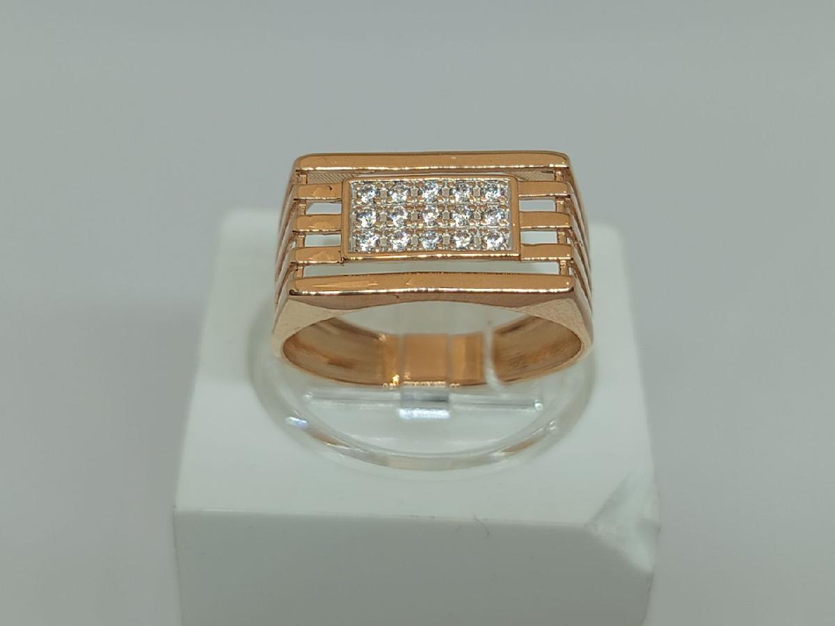 ПЕЧАТКА С КАМНЯМИ (Au 585)