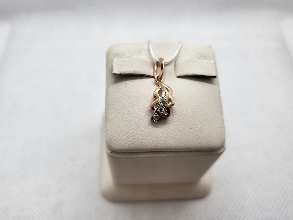 ПОДКМИ585 ПОДВЕСКА С КАМНЯМИ (Au 585)