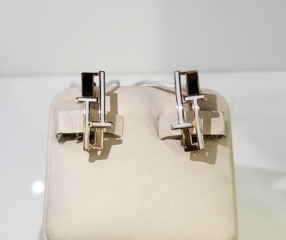 СЕРЬГИ ЭМАЛЬ (Au 585)