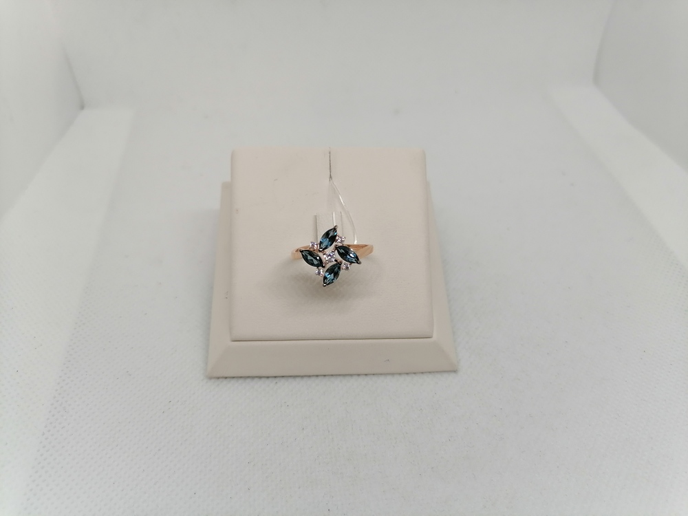 КОЛЬЦО С КАМНЯМИ (Au 585)