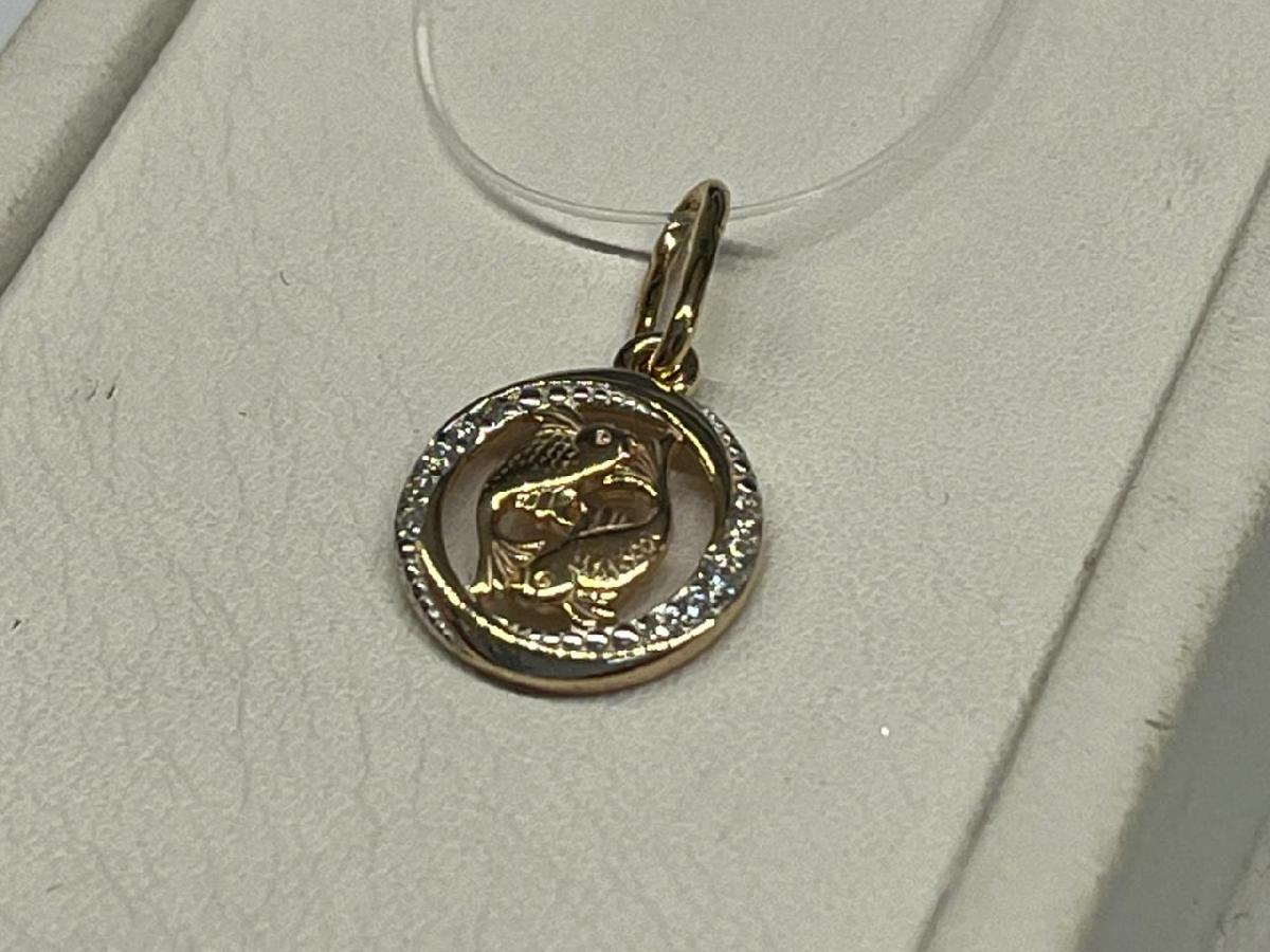 ПОДВЕСКА ЗНАК ЗОДИАКА С КАМНЯМИ (Au 585)