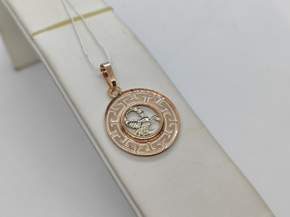 ПОДВЕСКА ЗНАК ЗОДИАКА СКОРПИОН (Au 585) ПОДВЕСКА ЗНАК ЗОДИАКА СКОРПИОН (Au 585)