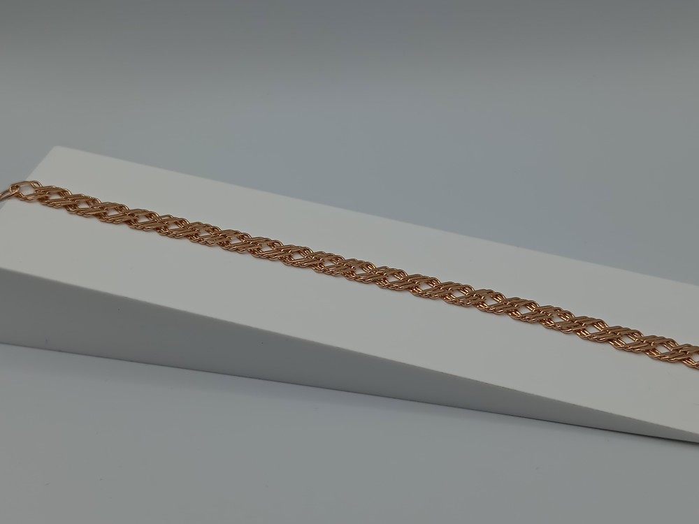 БРАСЛЕТ ПОЛНОВЕСНЫЙ Ромб тройной Au 585