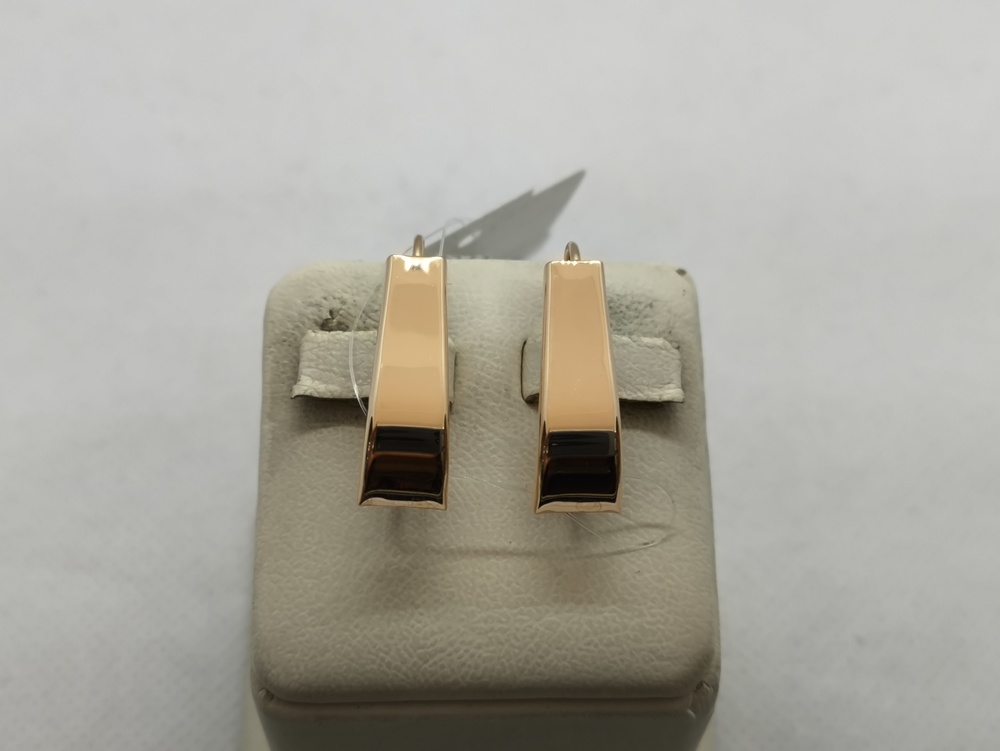 СЕРЬГИ ПЕТЕЛЬКА без камня (Au 585)