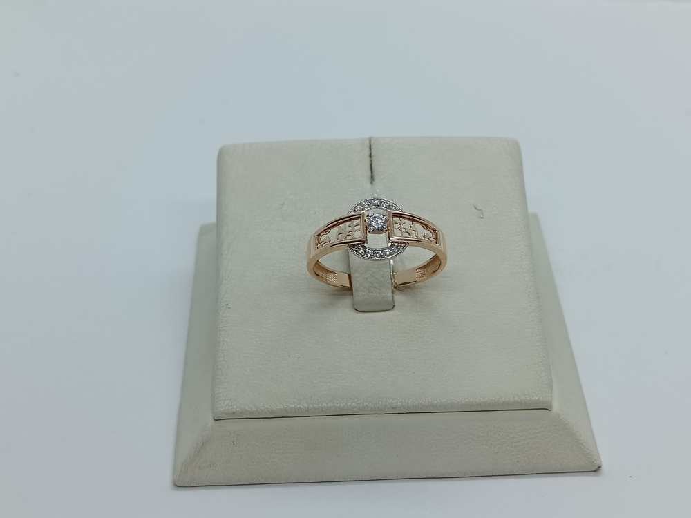 КОЛЬЦО С КАМНЯМИ (Au 585)