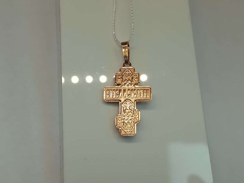 ПОДВЕСКА КРЕСТ без камня (Au 585)