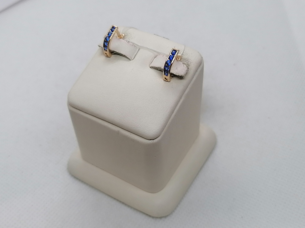 СКМИ585 СЕРЬГИ С КАМНЯМИ (Au 585)