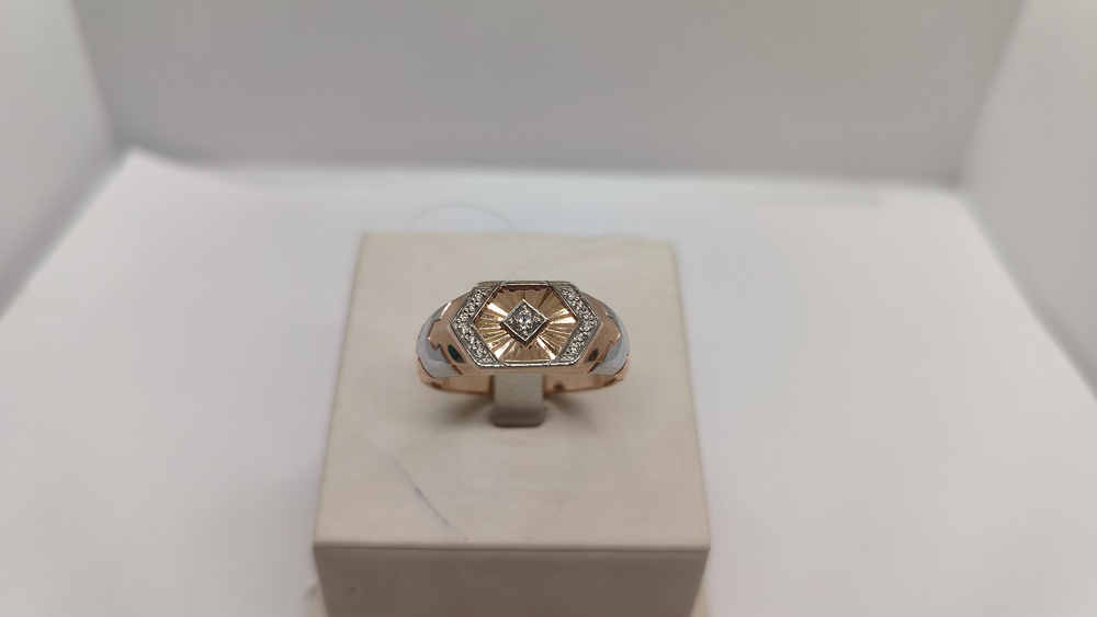 ПЕЧАТКА С КАМНЯМИ (Au 585)