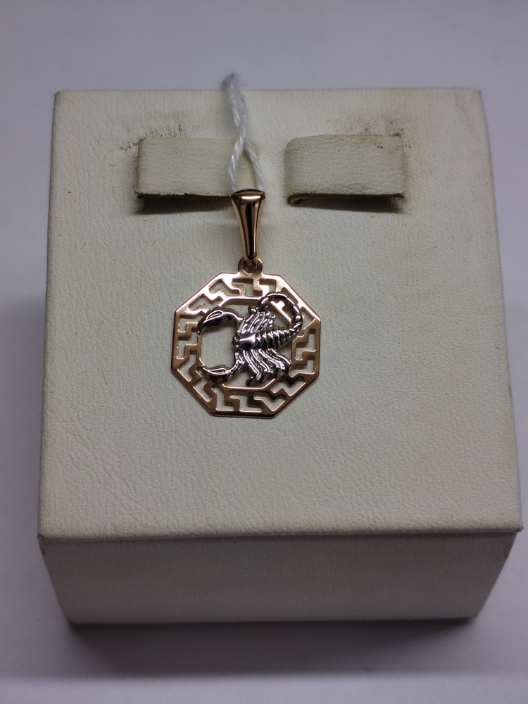 ПОДВЕСКА ЗНАК ЗОДИАКА СКОРПИОН Au 585
