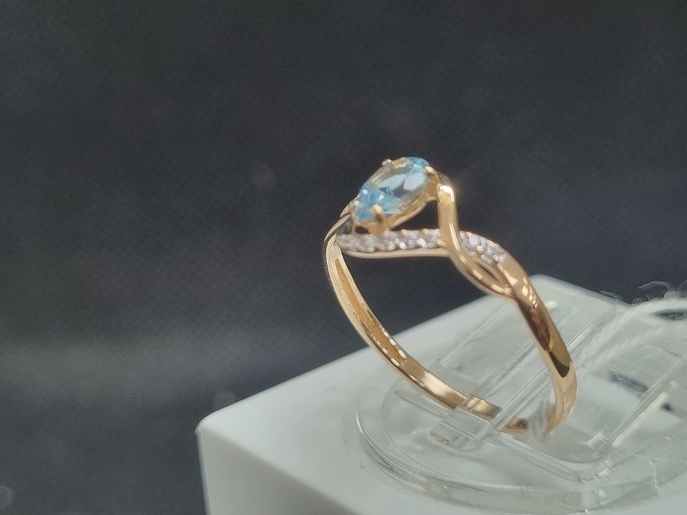 КОЛЬЦО С КАМНЯМИ (Au 585)