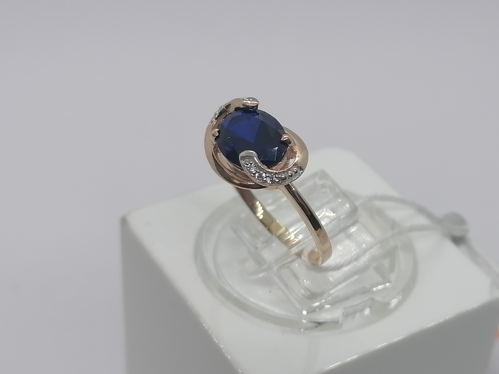 КОЛКМИ585 КОЛЬЦО С КАМНЯМИ (Au 585)