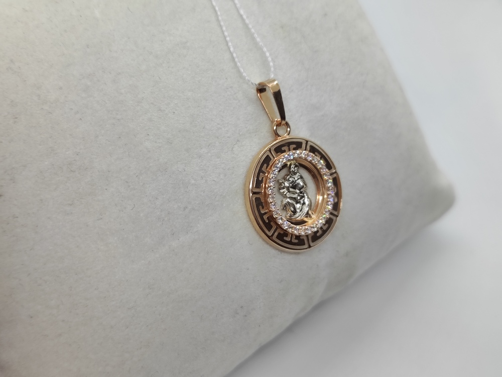 КрСВП/лев/Ф ПОДВЕСКА ЗНАК ЗОДИАКА ЛЕВ (Au 585)