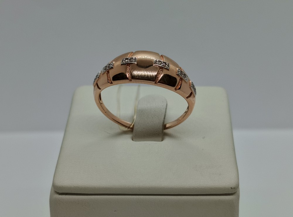 КОЛЬЦО С КАМНЯМИ (Au 585)