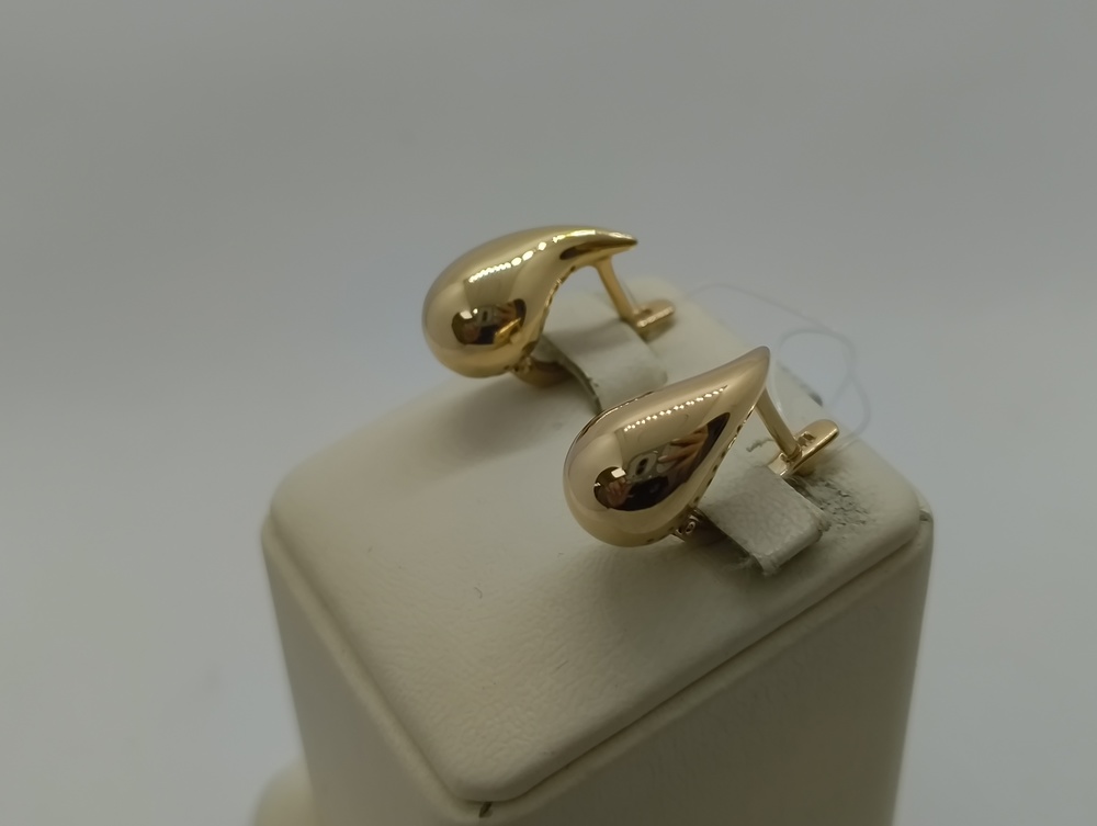 СЕРЬГИ БЕЗ КАМНЯ (Au 585)