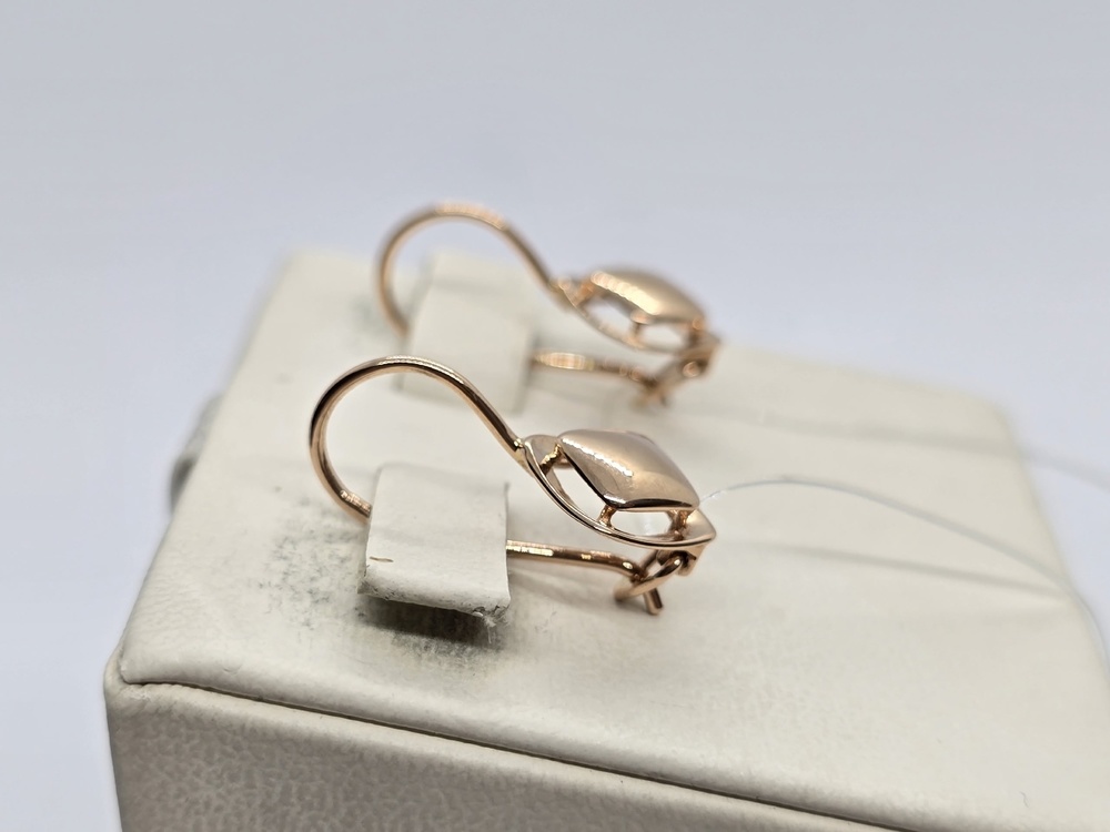 СЕРЬГИ ПЕТЕЛЬКА без камня (Au 585)