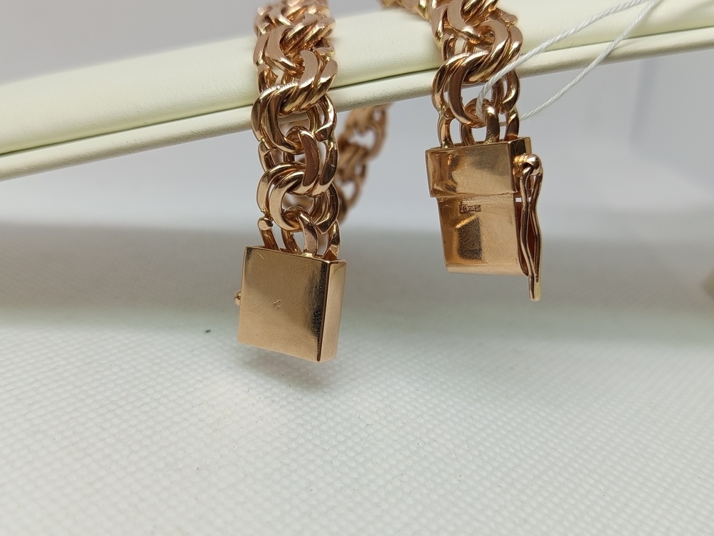 БЛБ585 БРАСЛЕТ ПОЛНОВЕСНЫЙ Бисмарк (Au 585)