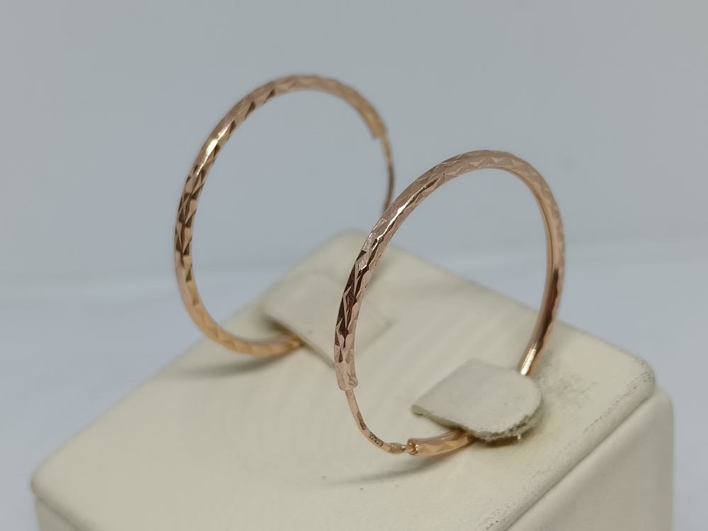 СКОН585 СЕРЬГИ КОНГО (Au 585)