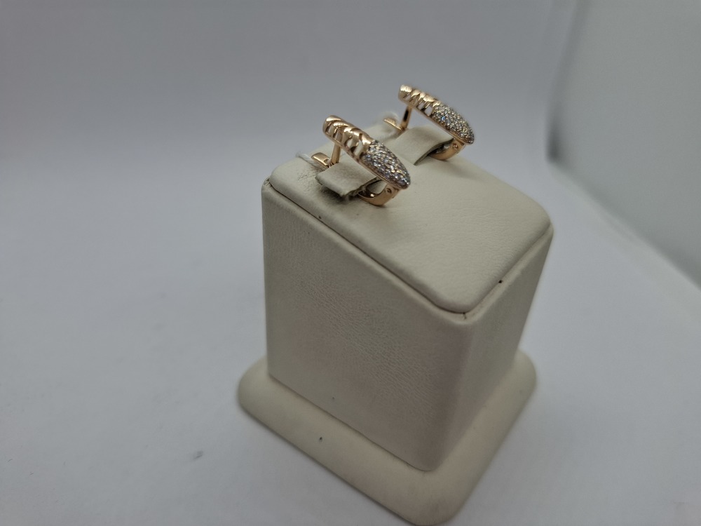 СКМИ585 СЕРЬГИ С КАМНЯМИ (Au 585)