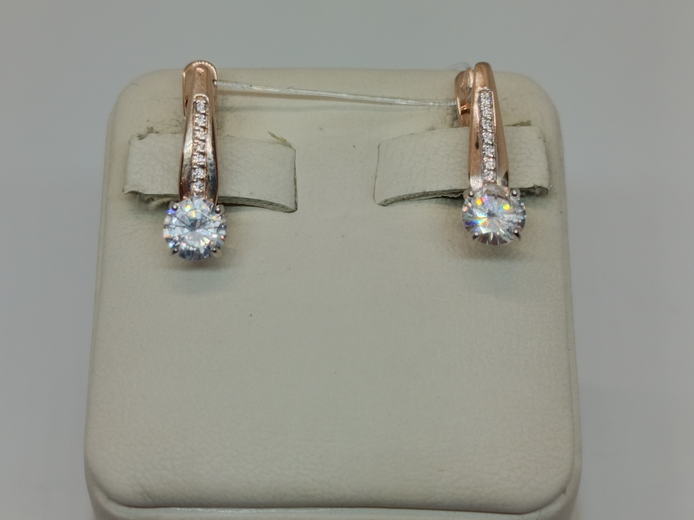 СЕРЬГИ С КАМНЯМИ (Au 585)