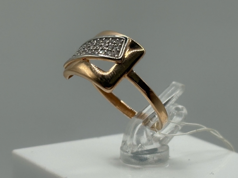 КОЛЬЦО С КАМНЯМИ (Au 585)