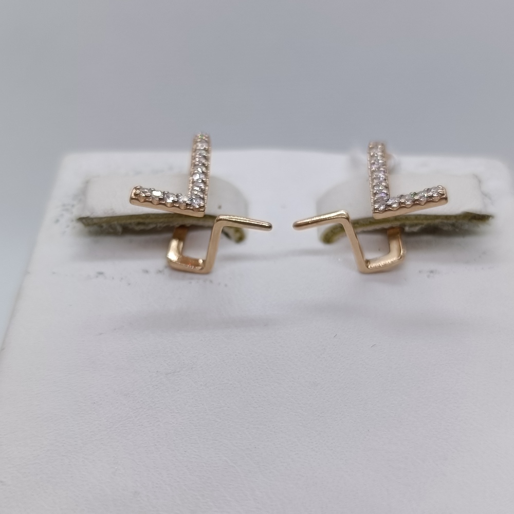 СКМИ585 СЕРЬГИ С КАМНЯМИ (Au 585)