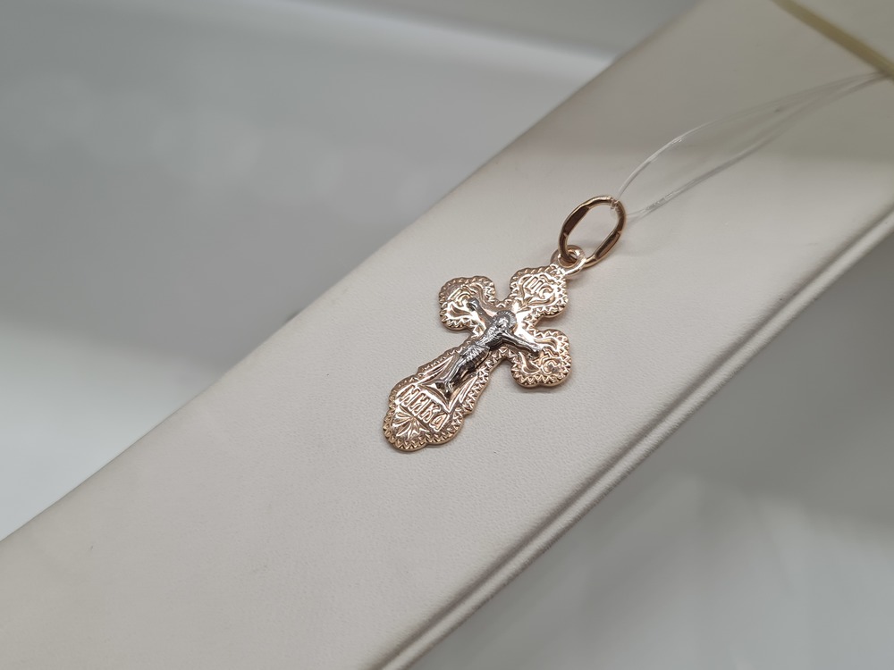 ПОДВЕСКА КРЕСТ без камня (Au 585)