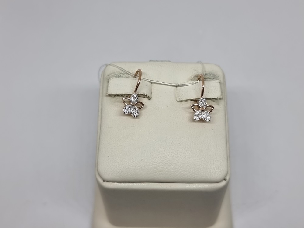 51-120-01485-1 СЕРЬГИ С ПЕТЕЛЬКОЙ (Au 585)