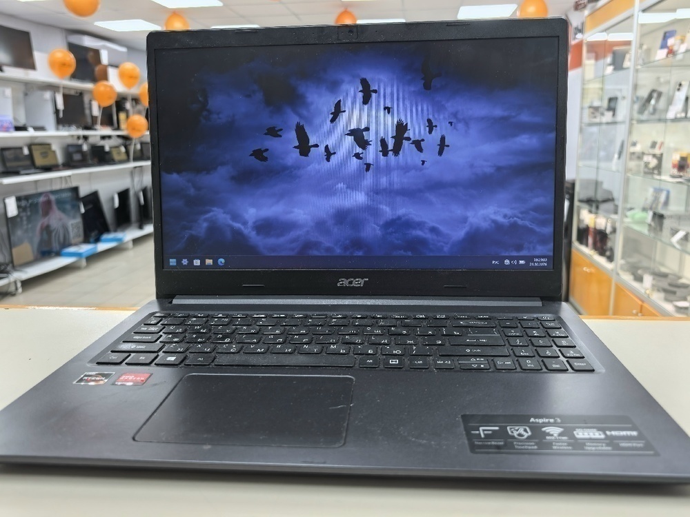Ноутбук Acer Aspire 3; Ryzen 3 3250U, AMD Radeon (TM) Graphics, 20 Гб, 256 Гб, Нет