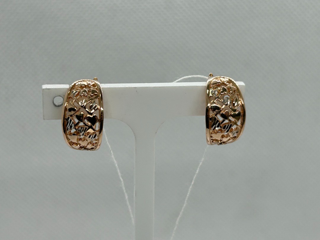 СЕРЬГИ БЕЗ КАМНЯ (Au 585)