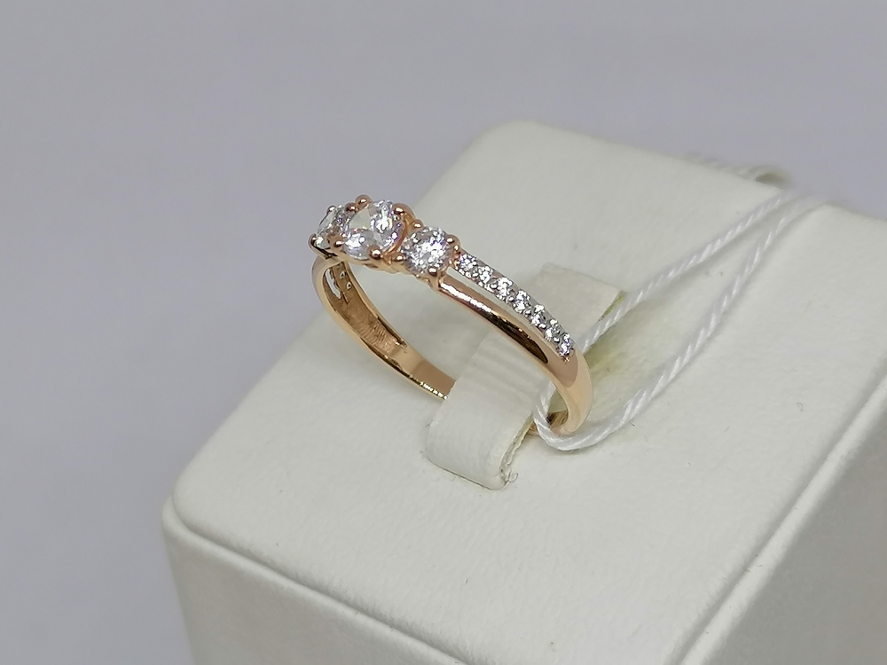 КОЛКМИ585 КОЛЬЦО С КАМНЯМИ (Au 585)