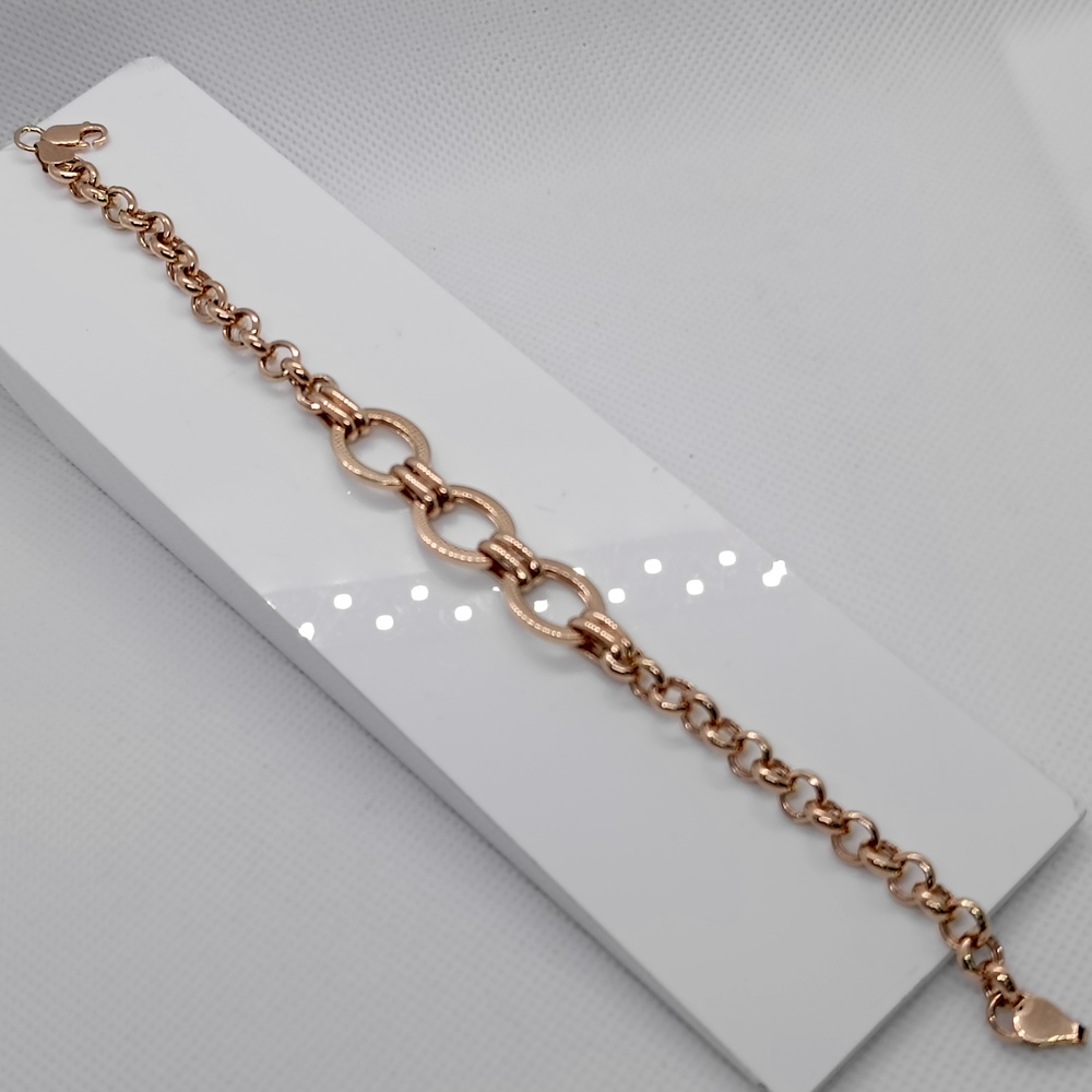 БРАСЛЕТ ПУСТОТЕЛЫЙ Фантазия (Au 585)