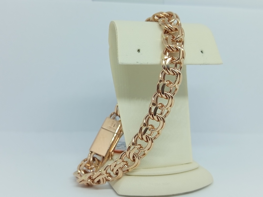 БЛБ585 БРАСЛЕТ ПОЛНОВЕСНЫЙ Бисмарк (Au 585)