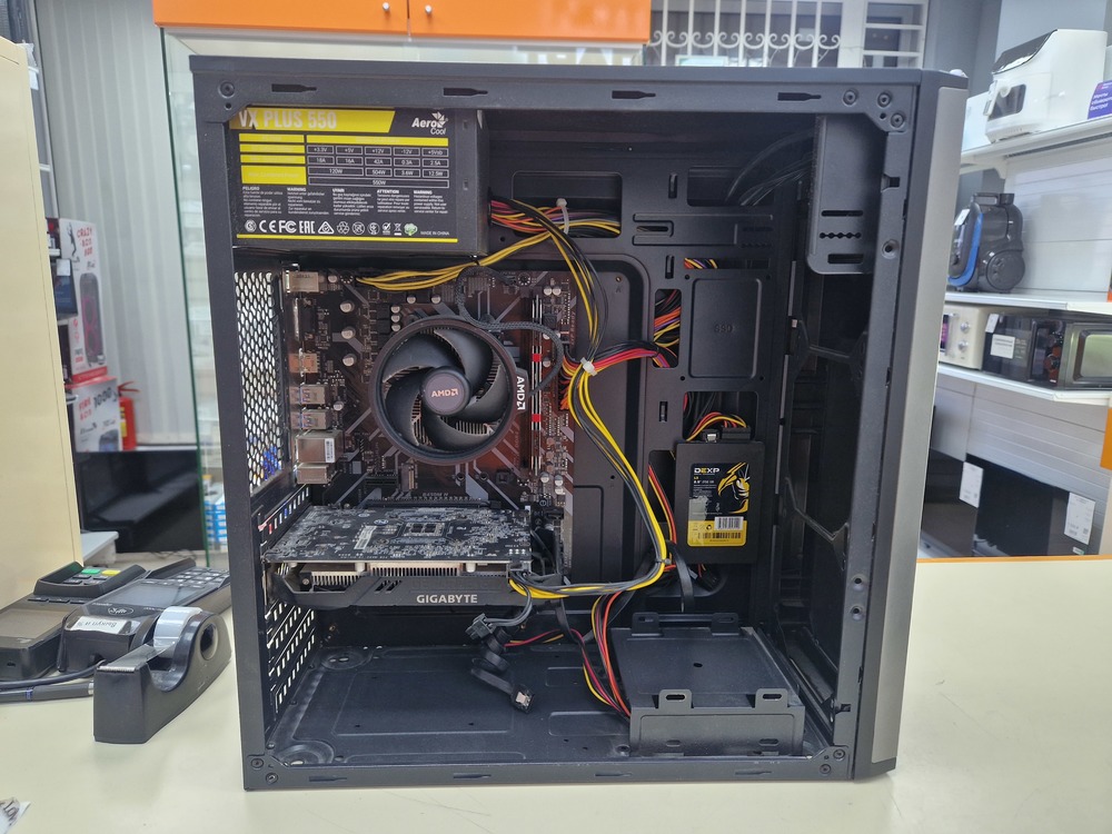 Системный блок Noname; Ryzen 5 2600X, GeForce GTX 1650, 8 Гб, 250 Гб, Нет