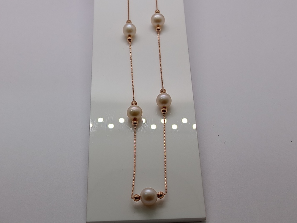 КОЛЬЕ С КАМНЯМИ Au 585