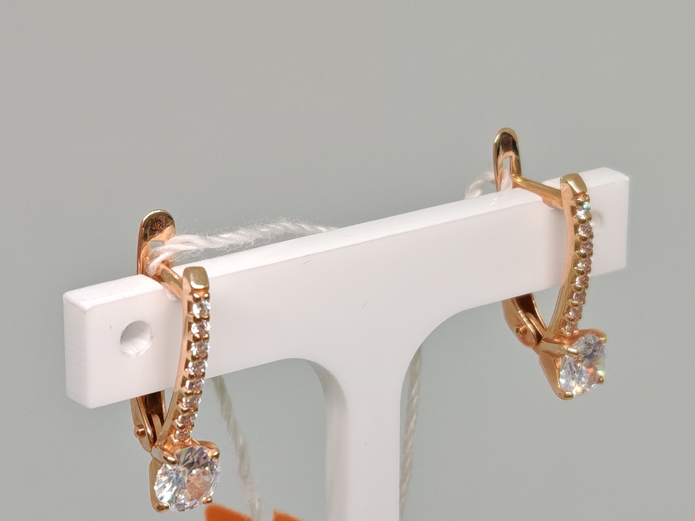 СЕРЬГИ С КАМНЯМИ (Au 585)