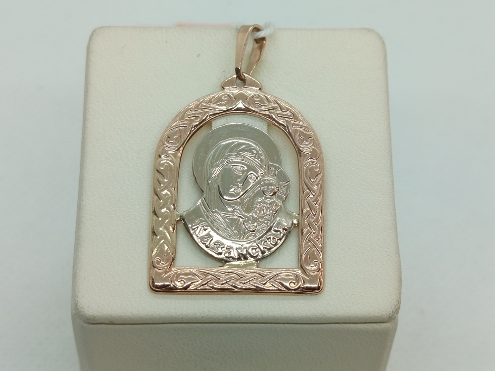 ПОДИБК585 ПОДВЕСКА ИКОНА БЕЗ КАМНЯ (Au 585)