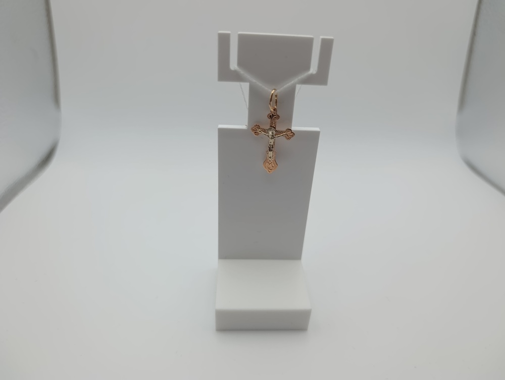 ПОДВЕСКА КРЕСТ БЕЗ КАМНЯ (Au 585)